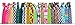 Syleia 100 Hair Ties - Signature Collection Printed Patterns and Solid Colors - Elastic Ponytail Holders No Crease Hand Knotted Fold Over Assorted 100 Pack
