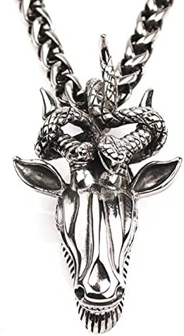 Headed snake pendant necklace Zodiac Aries Pendant
