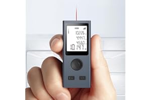 Rangefinder Laser Distance Measuring Device | 98ft Range | Digital Range Finder USB Rechargeable | ±0.078mm Accuracy, HD Back