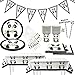 Panda Party Supplies Set,Party Tableware for Kids-Serves 20 Guests-Includes Table Cloth Cake Topper Banner 7
