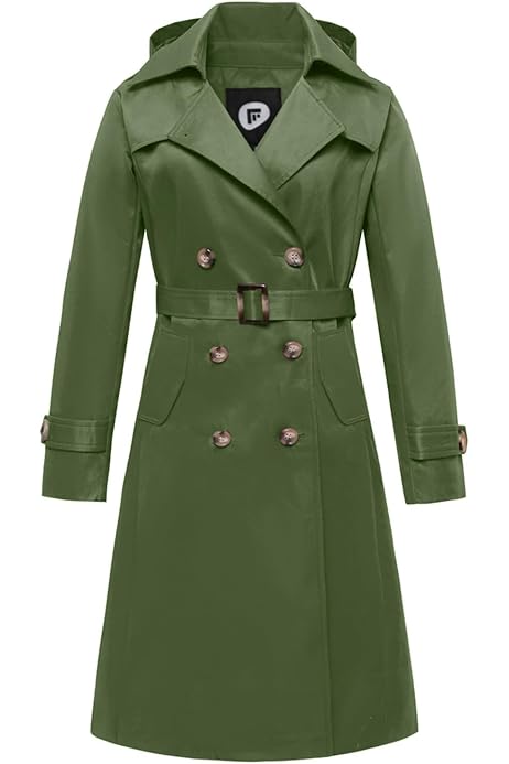 Amazon.com: CREATMO US Plus Size Trench Coats for Women Women