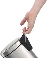 Tramontina 3L Pedal Bin Stainless Steel with Lid Bathroom Waste 17cm view 6