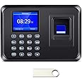 MIKONIYA Time Clock,Time Clocks for Employees Small Business,Attendance Machine ​with Fingerprint,Password Punching in One,Office Fingerprint Time Clock with 500 Faces (F01)