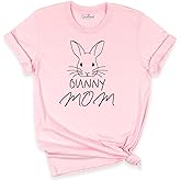 Bunny Mom Shirt, Bunny Gifts Tee, Bunny Mom T-Shirt, Womens Bunny T Shirt, Funny Cute Rabbit Graphic Tee, Bunny Mother Shirt, Animal pet T-Shirt, Rabbit Mama Tee Shirt, Mom Gifts Shirt