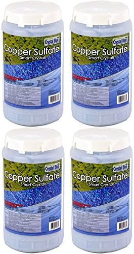 Crystal Blue Sanco 5LB Granular Copper Sulfate Smart Crystals Algaecides, 4-Pack