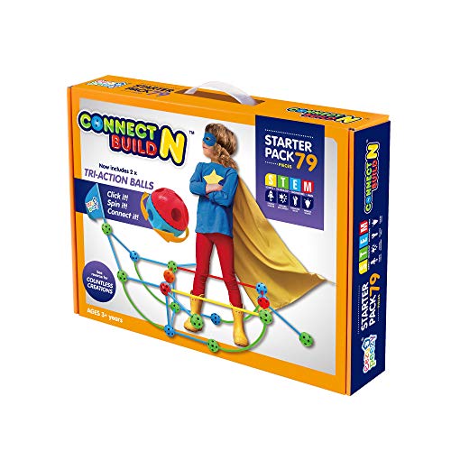 Eezy Peezy Fort Building Kit, Connect n Build Building Toys Builder