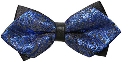 Someties Men's Pattered Formal Pre-Tied Bow Ties Polyester Tuxedo &amp; Wedding Adjustable Bowtie(20)