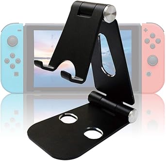 Amazon Amazon Co Jp 限定 アローン Switch Switch Lite用 アルミニウムスタンド 角度自由自在でゲーム画面を見やすく Iphoneやipadにも使える コンパクトになり持ち運びも便利 日本メーカー ブラック 周辺機器 アクセサリ