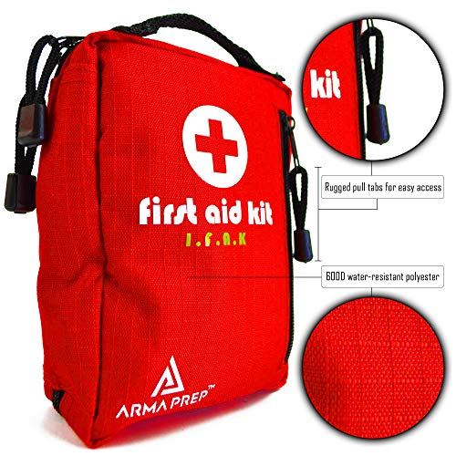 ArmaPrep First Aid Kit Compact IFAK with Rapid Response Labels, MOLLE