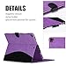 FYY [Leather Case] with [Apple Pencil Holder] for Apple iPad Pro 12.9 Both 2017/2015, Flip Folio Stand Protective Case with [Auto Sleep Wake Function], Multiple Stand Angles, Card Slots Purple