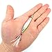 Aorace 5pcs/lot High Strength Saltwater Fishing Casting Metal Jig Shore and Boat Jigging Lure Bait Lead Fish with Feather 6.5cm/17g