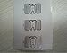 YARONGTECH-20pcs Impinj MONZA F43 6C 860~960MHZ small size UHF RFID Inlay tag