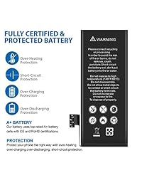 ZURUN 1440mAh Batería de reemplazo de polímero de iones de litio de alta capacidad 5 Compatible con iPhone 5 con kit de reemplazo de reparación Herramientas Tiras adhesivas 0 Ciclo -2 Garantía de año (solo para iP5)