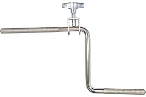 PETIT MANON Z Shape Cowbell Arm Boom Holder, Jazz Drum Z Shape Rod Support, Cymbal Boom Arm, Mount Cowbell Accessories, Professional Cymbal Stand Accessories Percussion Mount Accessories Chrome Plated Steel