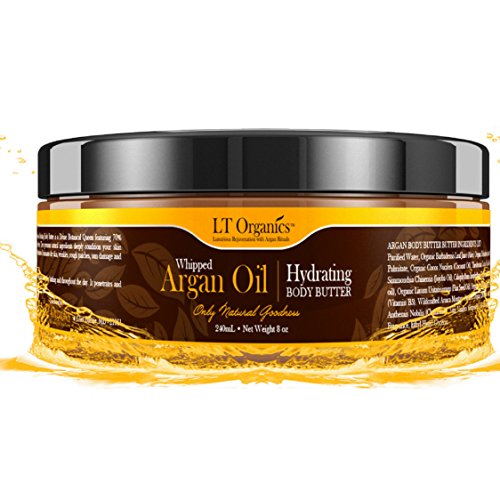 Natural whipped argan oil body butter paraben free mois…
