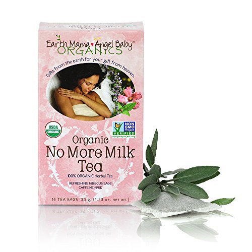 Earth Mama Angel Baby Organic No More Milk Tea for Weaning from Breastmilk, 16 Teabags/Box, Pack of 3
