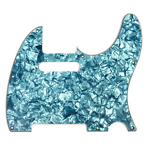 D'Andrea Pro Tele Guitar Pickguard, Aqua Pearl - Thumbnail 5
