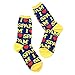 Socksmith Men's Spam Crew Socks, Blue, One Size