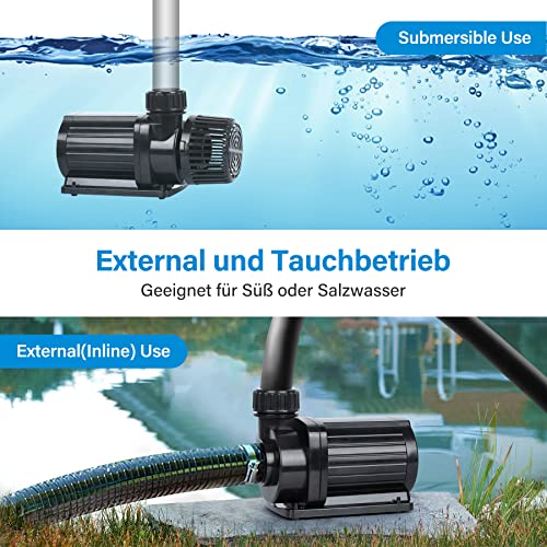 Forever Speed Eco Filter Pump Flow Pump for Garden Pond 8000L/H 80W