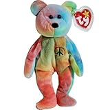 Ty Beanie Babies - Peace the Ty-Dyed Teddy Bear