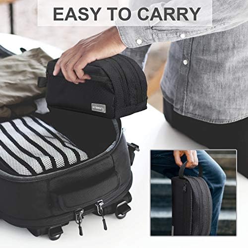 emissary Nylon Men's Toiletry Bag - Large Waterproof Shower Bag - Travel Toiletries Bag - Dopp Kitt for Men - Toiletry Bag for Men and Women - Shaving Bag for Men Travel (Black Water-Resistant) 5 emissary Nylon Men's Toiletry Bag - Large Waterproof Shower Bag - Travel Toiletries Bag - Dopp Kitt for Men - Toiletry Bag for Men and Women - Shaving Bag for Men Travel (Black Water-Resistant)