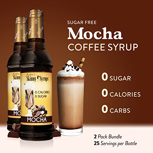 Jordan's Skinny Syrups Sugar Free Mocha Syrup Healthy Flavors with