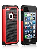 iPhone 5C Case, AUMIAU Hybrid Dual Layer Shock Absorbin Armor Defender Protective Case Cover (Hard Plastic with Soft Silicon) for Apple iPhone 5C