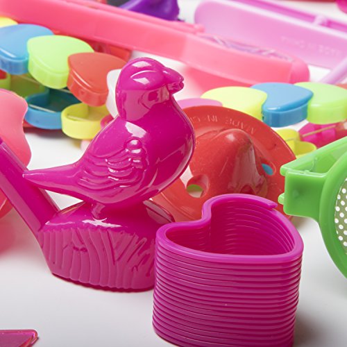 Bulk Toys Party Favors for Kids - 100 Pc Princess Party Supplies for Girls and Boys Bulk Party Favors Toy Assortment for Pinata Filler + Birthday Party Supplies