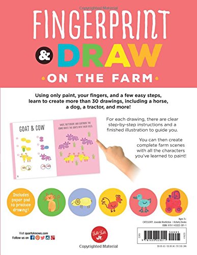 Fingerprint & Draw: On the Farm: Draw & paint more than 30 cool fingerprint and thumbprint masterpieces (Drawing with your Fingers) - Thumbnail 2