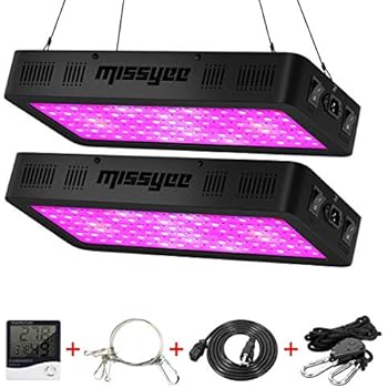 Amazon.com : Missyee 900W LED Grow Light, 2-Pack Full Spectrum Plant