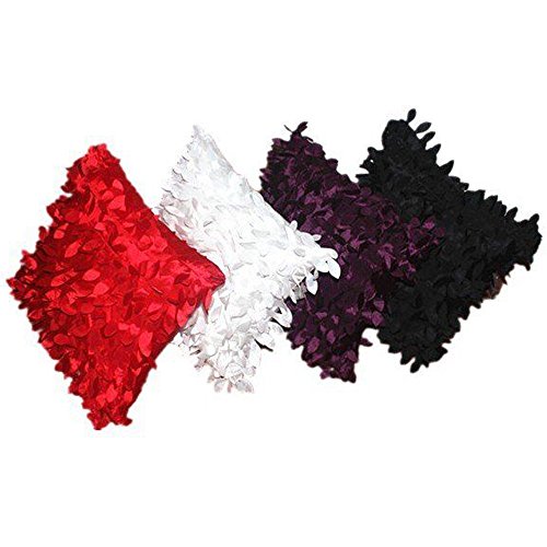 Ikevan Home Decor Square Pillow Cover Cases Cushion Leaves Feather(17" x 17") (Purple)