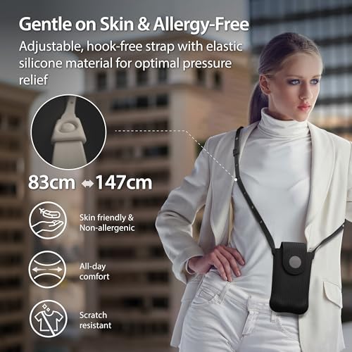 BONE Crossbody Phone Bag, Cell Phone Purse Silicone Crossbody Purse Bag for Women and Men, Crossbody Shoulder Bag, Adjustable Strap, Skin Friendly, Scratch-Resistant, Washable, Bubble Phone Bag Gen 2