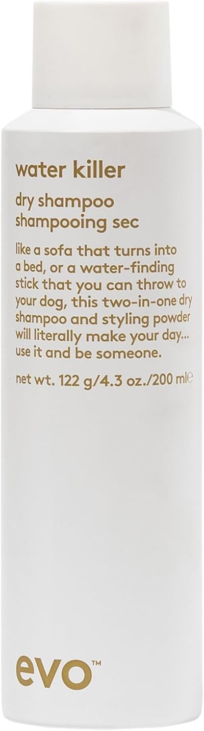 EVO Water Killer Dry Shampoo Styling Spray 200ml Refresh Hair Volume Texture