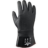 SHOWA 6781R-10, Insulated Neo Grab Glove, 12" Gauntlet, Large, Black, Pack of 12