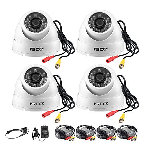 ZOSI 4 Pack 1080P 4in1 Security Cameras (2.0MP Outdoor Indoor 3.6mm