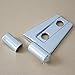 Wotefusi Car New Pair 2 Pieces Chrome Front Head Engine Hood Hinges Covers Molding Trim for Jeep Wrangler Jk 4 Doors 2007-2015 2008 2009 2010 2011 2012 2013 2014