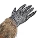 Werewolf Hands Claws Gloves Adult Men Women Party Creepy Wolf Costume Dress Scary Decorations Brown