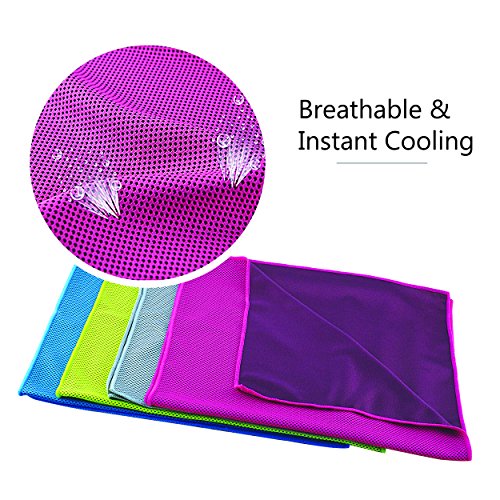 image for Ktrio Cooling Towel, Gray 40’’ x 12’’ Cool Down Instantly Mult