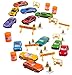 Car Transporter Toy for Boys & Girls Aged 3 4 5 6 7 8 TG664 - Cool Toy Truck with 12 Cars and Many Extra Accessories by ThinkGizmos (Trademark Protected)