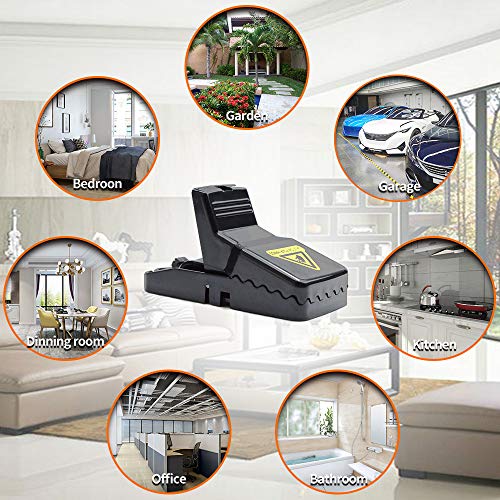 Piccola Trappola per Topi, Trappole a Scatto Riutilizzabili Clip, Alta Sensibilità, Sicuro, Altamente efficace, Confezione da 8