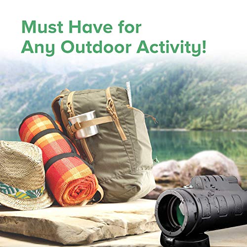 Monocular Telescope, High Power Monocular Scope Waterproof Monoculars with Phone Clip and Tripod for Cell Phone for Bird Watching WYJ002