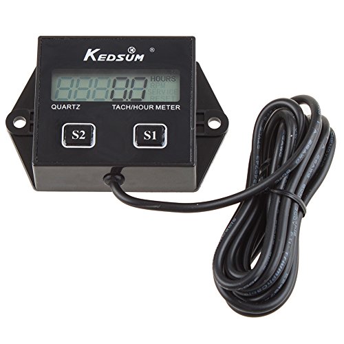 KEDSUM Hour meter Tachometer 2 & 4 Stroke Small Engine Spark For Boat
