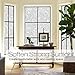 rabbitgoo Window Privacy Film, Decorative Static Cling Frosted Glass Film, Non-Adhesive Privacy Window Stickerfor Home Bathroom, Removable & Reusable, Flower Pattern, 35.4 x 78.7inches