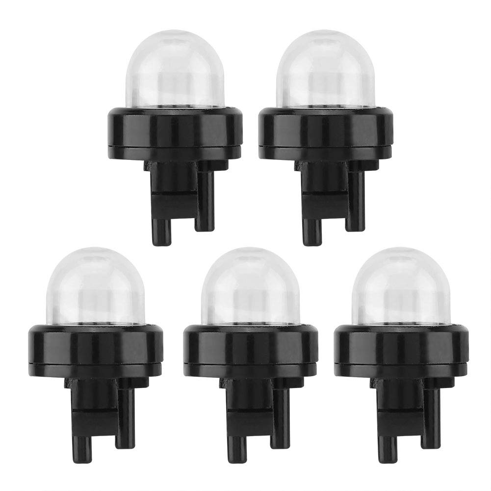 5PCS Carburetor Primer Oil Bubble Petrol Fuel Primer Bulb Fuel Pump Chainsaws Trimmer Transparent Lid Gardening Tool