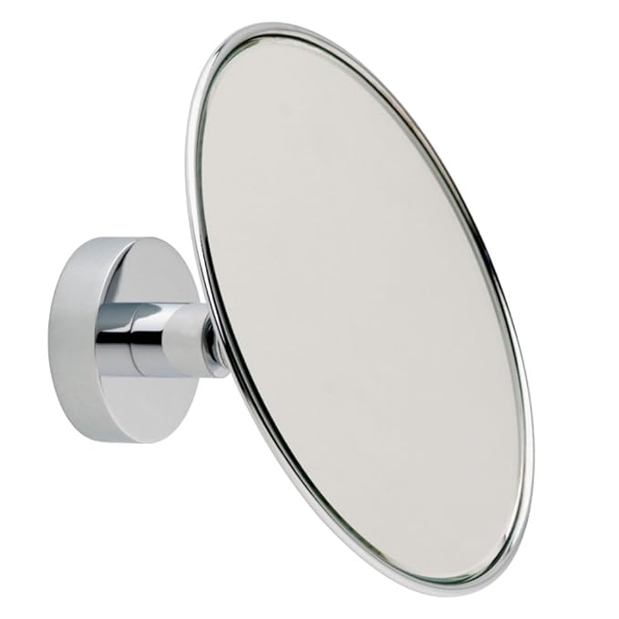 Nie wieder bohren MR486 miroo Kosmetikspiegel, 3fach Vergrößerung, 14 x 14 cm (BxL), verchromt inklusive Befestigungstechnik