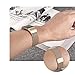bayite Milanese Loop Bands Compatible Fitbit Charge 2, Stainless Steel Magnet Lock Metal, Champagne Gold Small