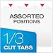 Pendaflex Two-Tone Color File Folders, Letter Size, White, 1/3 Cut, 100 per box (152 1/3 WHI)