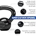 Yes4All Solid Cast Iron Kettlebell Weights Set – Great for Full Body Workout and Strength Training – Kettlebell 10 lbs (Black)
