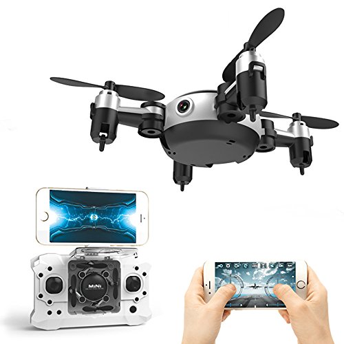 LOHOME MINI Foldable RC Drone - First-Person View (FPV) Unmanned Aerial Vehicle (UAV) 2.4GHz 6-Axis Gyro 4CH Quadcopter Wifi Remote Control Aircraft 720P HD Camera Gravity Sensor Helicopter - Thumbnail 2