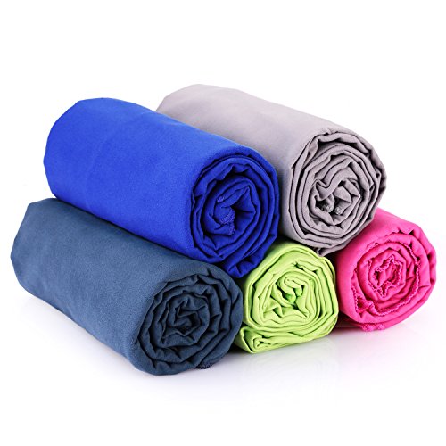 image for Relefree Premium Microfiber Towel for Travel, Sports & Outdoors FREE H